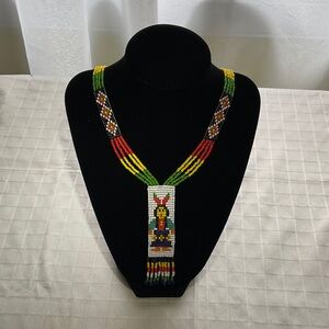 Vintage Native American Beaded Necklace